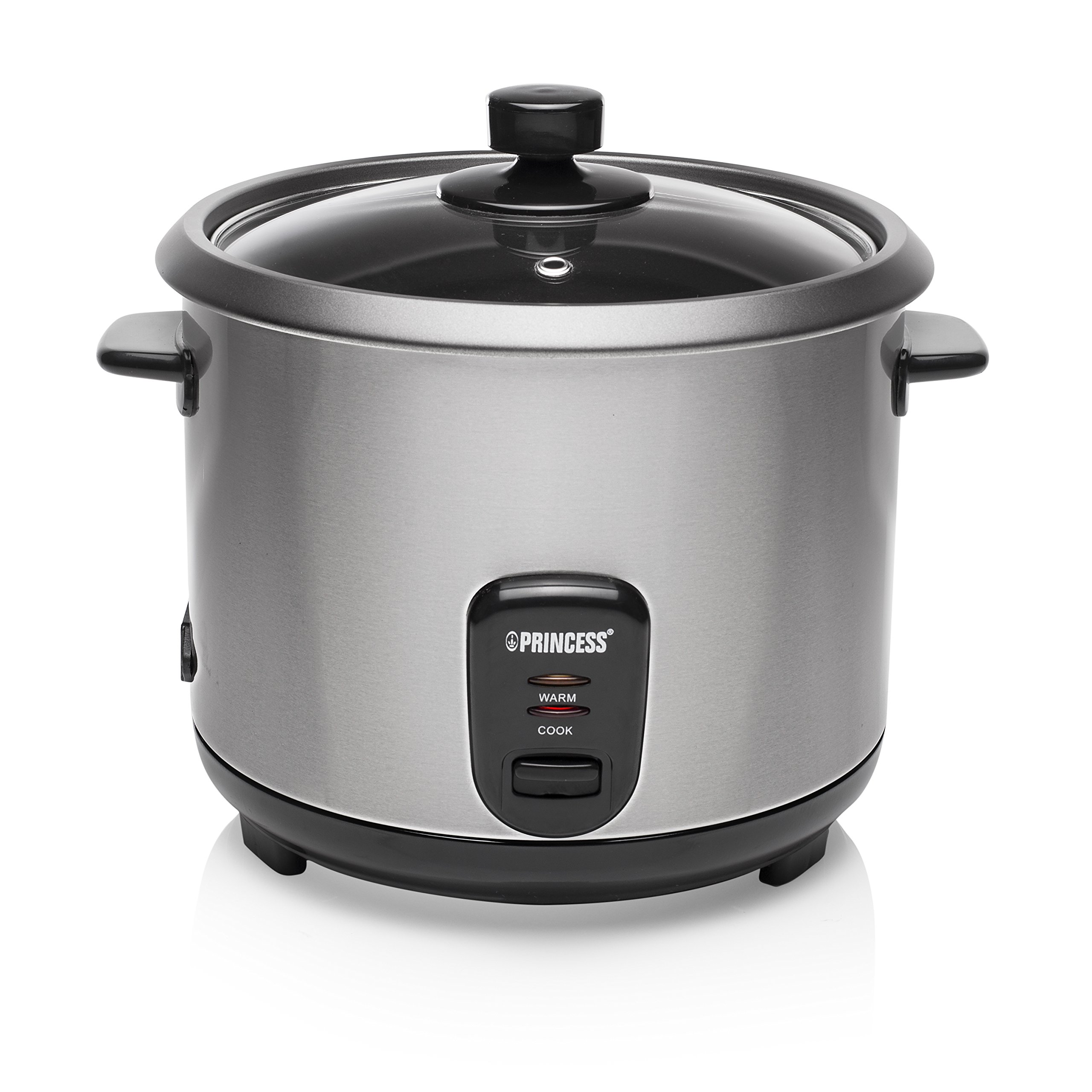 Princess Edelstahl Reiskocher 1,8 Liter – Warmhaltefunktion für bis zu 10 Portionen