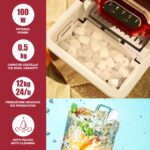 BEPER P102CON550 Eiswürfelmaschine 12kg/24h – Edelstahl Eisbereiter mit 2 Grössen – Bild 3