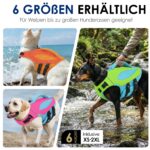 AOFITEE Hundeschwimmweste Grösse M mit Rettungsgriff – Auftriebsweste für sichere Wassersportarten – Bild 7