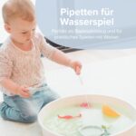 6er Set Sensorik-Tropfer für Kinder – Silikon Pipetten für Wasserspiele & MINT-Lernen – Bild 4