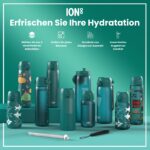 ION8 Kinder Trinkflasche 400ml Edelstahl – Auslaufsicher mit Einhandöffnung – Bild 7