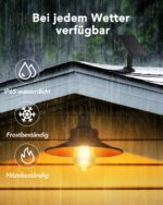 FabStyl Solar-Hängeleuchte mit Zugschalter – IP65 Warmweiß für Garten & Terrasse – Bild 4