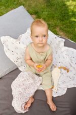 LÄSSIG Mulltücher 3er Set 80x80 cm – Spucktücher aus Bambusviskose für Babys – Bild 4