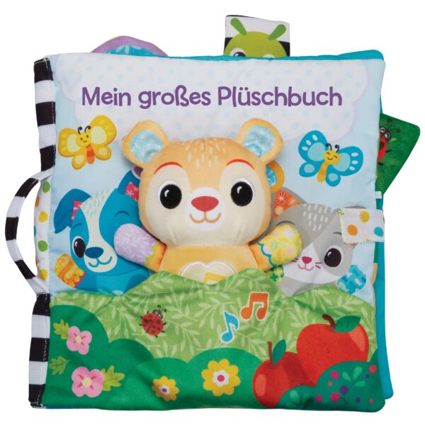 VTech Baby Mein grosses Plüschbuch – Interaktives Fühlbuch mit Musik für Babys 3–24 Monate