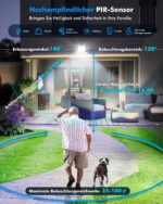 Bellanny 100W LED Flutlicht mit Bewegungsmelder – 10000 Lumen Superhell Aussenstrahler IP66 – Bild 2