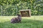 Kerbl Pet Heuraufe mit Sitzbrett 25x17x20cm – Futterstation für Kaninchen & Kleintiere – Bild 3