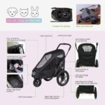 Petique Breeze Hundebuggy – Hochwertiger Hundewagen mit Fahrradanhänger-Funktion – Bild 5