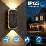 Giliwosy Solar Wandleuchte 4er Set – Up & Down Licht mit 3 Farbtemperaturen, IP65 – Bild 4