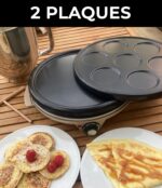 LITTLE BALANCE Crêpe-Pfanne Duo 1000 – Elektrische Crêpes & Pancakes mit 2 Platten – Bild 5