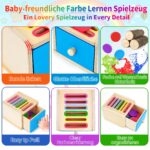 FCSONU Montessori Steckspiel ab 1 Jahr – Holzspielzeug für Feinmotorik & Entwicklung – Bild 4