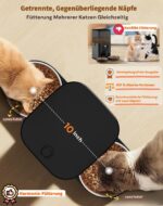 HONEYGUARDIAN 5G WiFi Futterautomat für Katzen – intelligente App-Steuerung mit 2 Näpfen – Bild 4