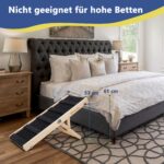 iPetba Hunderampe klappbar mit 4 Höheneinstellungen – Sofarampe für kleine Hunde bis 20 kg – Bild 4