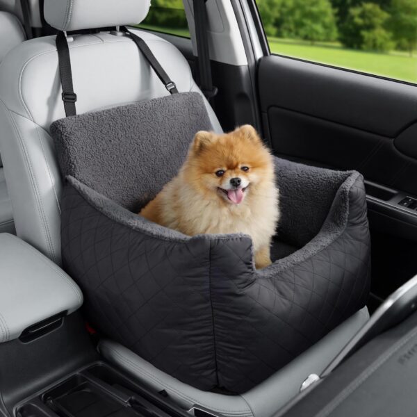 LE SURE Hundesitz Auto wasserdicht 54.5x49.5 cm – Sicherer Autositz für kleine & mittlere Hunde