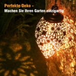 2er Set Orientalische Solarlaterne Görvitor – Warmweiß LED IP44 für Garten & Balkon – Bild 4