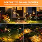 Forlivese Solar Gießkanne mit Lichterkette, 2er Set – Warmweisse LED Gartenleuchte IP65 – Bild 2