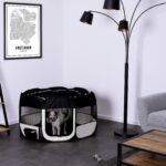 lionto Welpenauslauf Ø 110 cm mit Pop-up-System – Faltbarer Laufstall für Hunde Indoor & Outdoor – Bild 2