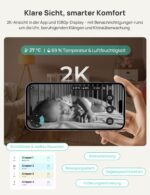 Dr.Care VistaView RB 2K WLAN Babyphone – 5″ Monitor mit intelligenter Personenverfolgung & HD Nachtsicht – Bild 7