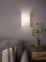 EGLO Troy 3 Wandleuchte – Klassische Wandlampe mit Glassschirm für Flur & Treppenhaus – Bild 2