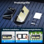 TECKNET 495 LED Solarleuchte mit Bewegungsmelder – 300° Aussenstrahler für Garten & Terrasse – Bild 7