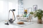 Bestron Bodenstaubsauger mit Beutel 750W – HEPA12 Filter & Teleskopstange, Lila/Silber – Bild 2