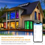 TOPPLEE LED-Deckenleuchte mit RGB-Farbwechsel & Musiksynchronisation – Dimmbar für Wohn- & Kinderzimmer – Bild 7
