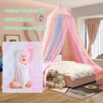 Apritsce Moskitonetz Bett Regenbogen – Baldachin für Einzel- & Doppelbett mit 360° Schutz – Bild 3