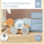 Bieco Nachziehente aus Holz – Motorik-Spielzeug mit Zahnrad für Babys ab 1 Jahr – Bild 2