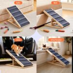 TUKAILAI Hunderampe Holz klappbar, höhenverstellbar 30–40 cm – bis 40 kg – Bild 7