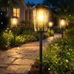 6er Set Solar Gartenleuchten IP65 Wasserdicht – Automatische Wegbeleuchtung für Garten & Terrasse