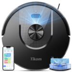Tikom L8000 Pro Saugroboter mit Wischfunktion – 6000Pa LiDAR Navigation für Tierhaare