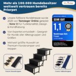 PRIORPET Hundetreppe Auto Klappbar 53–81 cm – Gelenkschonende Einstiegshilfe bis 65 kg – Bild 10