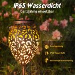 Görvitor LED Solarleuchten 2er Set – Orientalische Gartenlampen mit IP65 Wasserschutz – Bild 3
