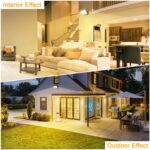 ledmo 60W LED Wandleuchte Aussen Schwarz 3000K 360° drehbar IP65 5000lm – Professionelle Aussenbeleuchtung – Bild 7