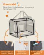 Feandrea Hundebox M faltbar – Transportbox mit Oxford-Gewebe für Hunde 7–11 kg – Bild 7