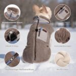 FEimaX Hundejacke mit Fleecefutter – Winddichte Winterweste für kleine & mittlere Hunde – Bild 4