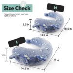 POMESEA Hundekissen L Blau – Orthopädisches U-förmiges Hundebett mit Memory-Foam – Bild 5