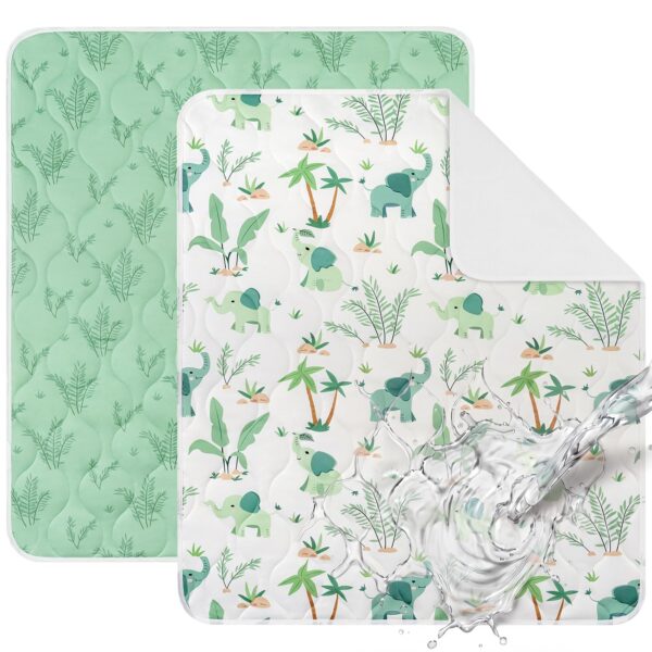 Yukkidds Bettunterlage 75x90 cm wasserdicht – 2er Pack Inkontinenzauflage für Babys & Kinder