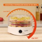 Vassillias Dörrautomat 280W mit 5 Tabletts – Lebensmitteltrockner für Fleisch, Obst & Gemüse – Bild 4