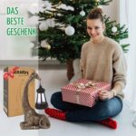 Yeomoo Giraffe 28 cm Gartendeko mit Solarlampe – Wetterfeste Solar-Figur für Balkon & Garten – Bild 3