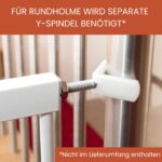 hauck Stop N Safe 2 Absperrgitter 84–89 cm – Treppenschutz & Türsicherung ohne Bohren – Bild 6