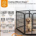 Yaheetech Welpenlaufstall 6er Set – Sicheres Gehege 80x60 cm für Innen & Außen – Bild 8