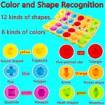 HVDHYY Montessori Sortierspielzeug mit 12 Eiern – Farb- & Formenerkennung für Kinder ab 3+ – Bild 3