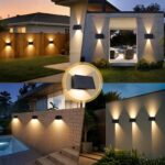2er Set VIIIVA Solar Wandleuchten 3000K Warmweiß – IP65 Wasserdicht mit verstellbarem Strahlwinkel – Bild 8