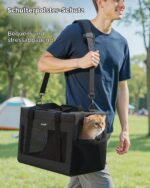 pecute Haustier-Transporttasche Gross 42.5cm – Stabile Katzen- & Hundetasche bis 5kg – Bild 6