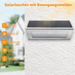 SUNFUCAN Solarleuchte mit Bewegungssensor 1100 lm – Intelligente Wandfluter IP65 für Garten – Bild 2