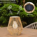 Pearlstar Solarlaterne 2er Set – Rattan Gartenlaternen mit Automatik für Balkon & Terrasse – Bild 4