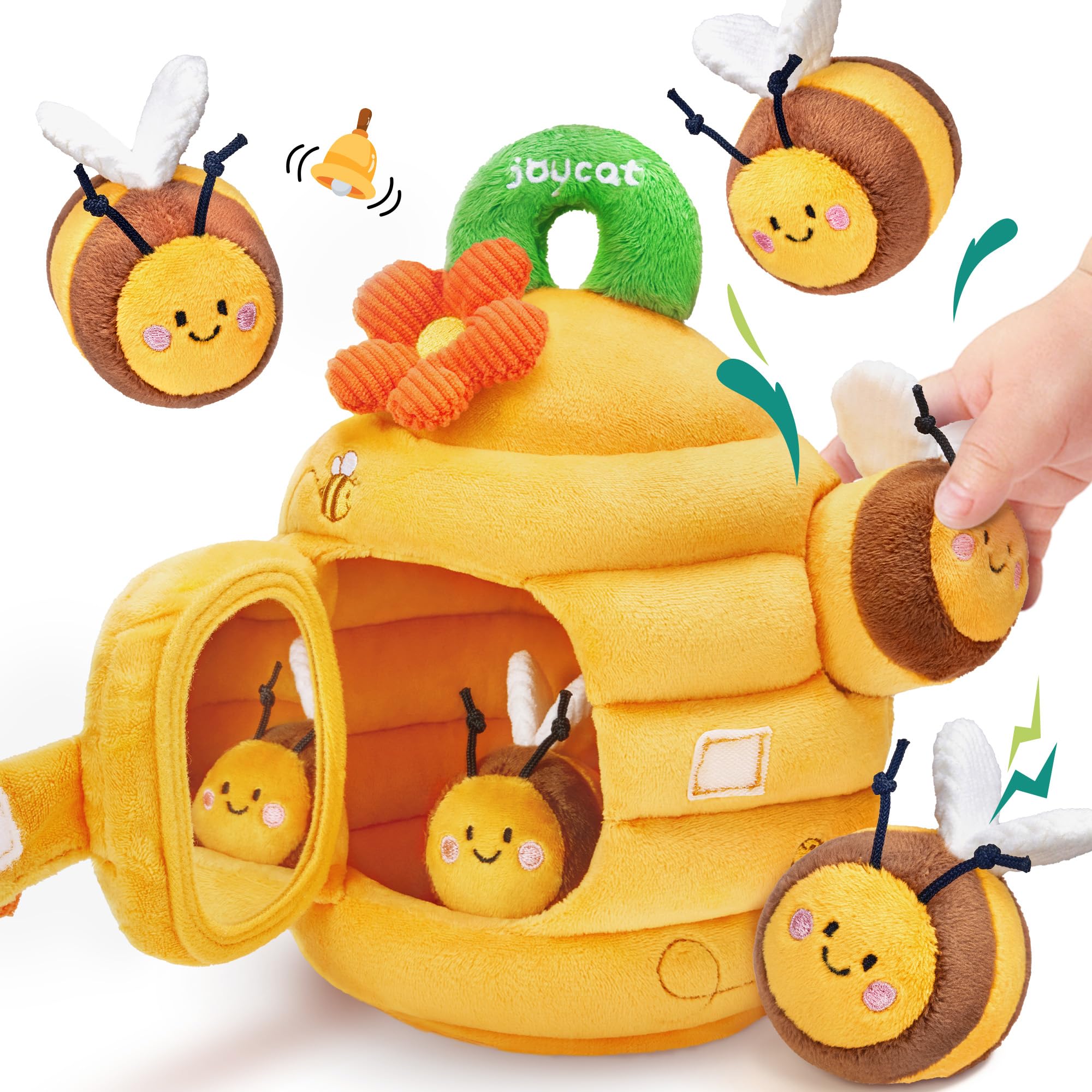 JoyCat Bienenstock Babyspielzeug ab 6 Monate – Sensorisches Montessori Lernspielzeug