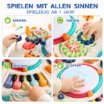 Fajiabao 6-in-1 Baby Spieltisch mit Musik & Licht – Lernspielzeug ab 12 Monate – Bild 5