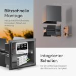Scandinavian home Lysea LED Wandleuchte – IP65 Aussenleuchte mit einstellbarer Helligkeit – Bild 6