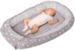 Medi Partners Babynest 100x60 cm – Kuschelnest aus Baumwolle & Minky für Neugeborene